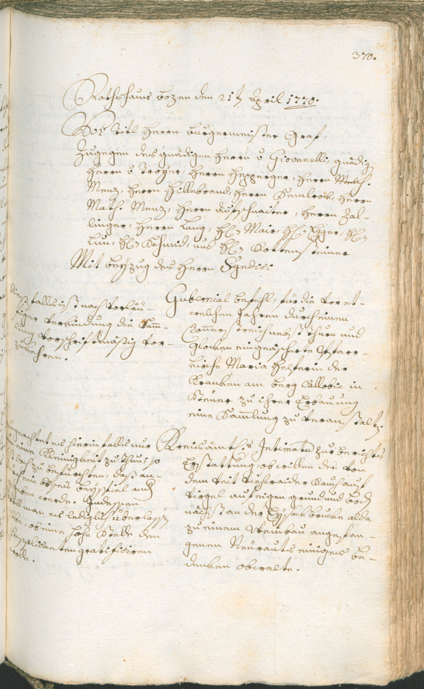 Civic Archives of Bozen-Bolzano - BOhisto Ratsprotokoll 1768/71 