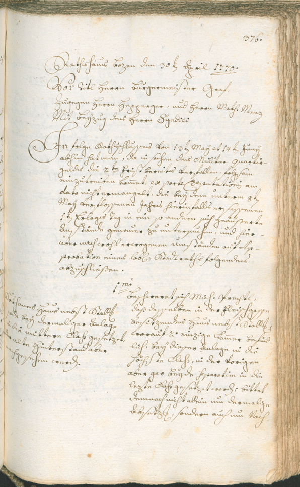 Civic Archives of Bozen-Bolzano - BOhisto Ratsprotokoll 1768/71 