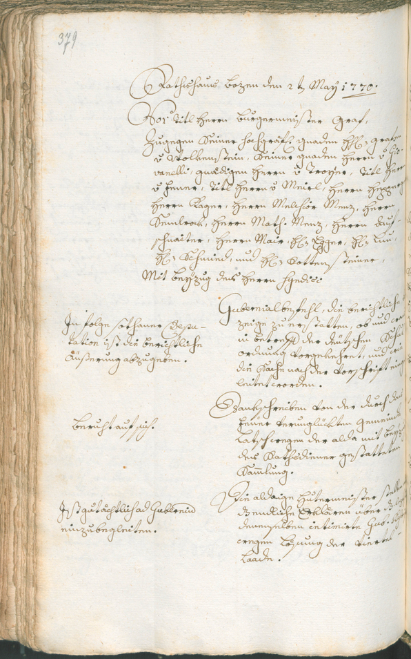 Archivio Storico della Città di Bolzano - BOhisto protocollo consiliare 1768/71 