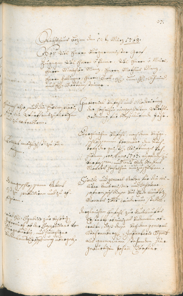 Civic Archives of Bozen-Bolzano - BOhisto Ratsprotokoll 1768/71 