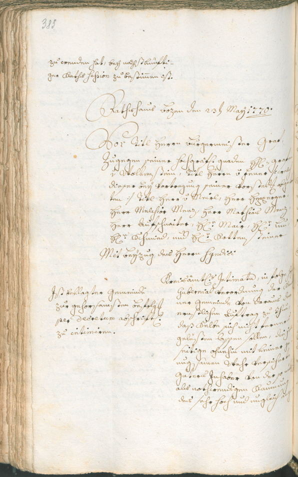 Archivio Storico della Città di Bolzano - BOhisto protocollo consiliare 1768/71 