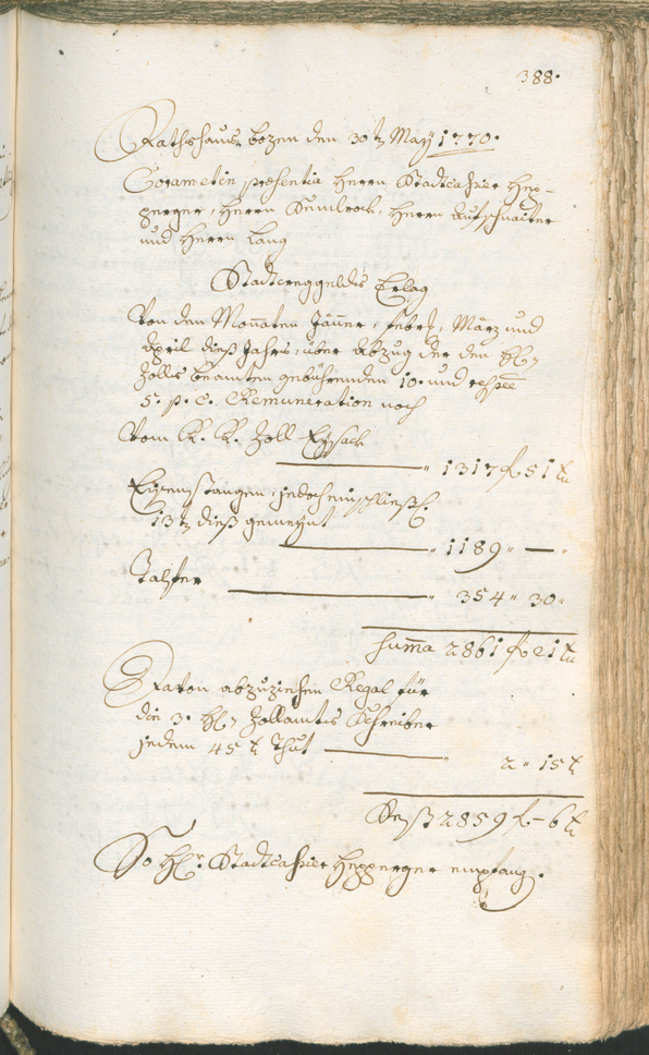 Civic Archives of Bozen-Bolzano - BOhisto Ratsprotokoll 1768/71 