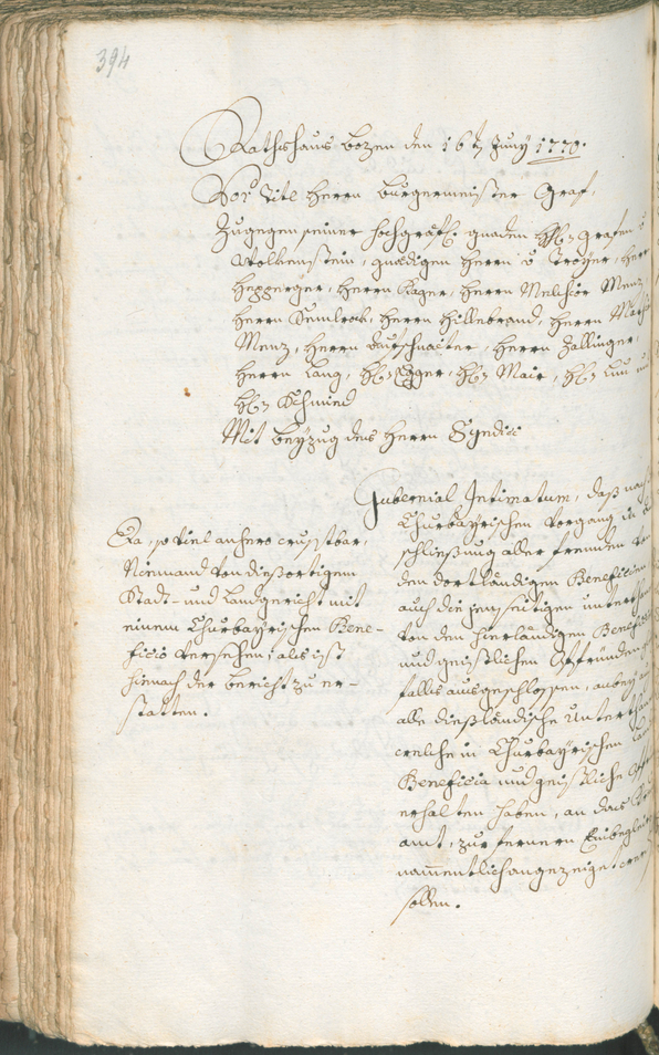 Civic Archives of Bozen-Bolzano - BOhisto Ratsprotokoll 1768/71 