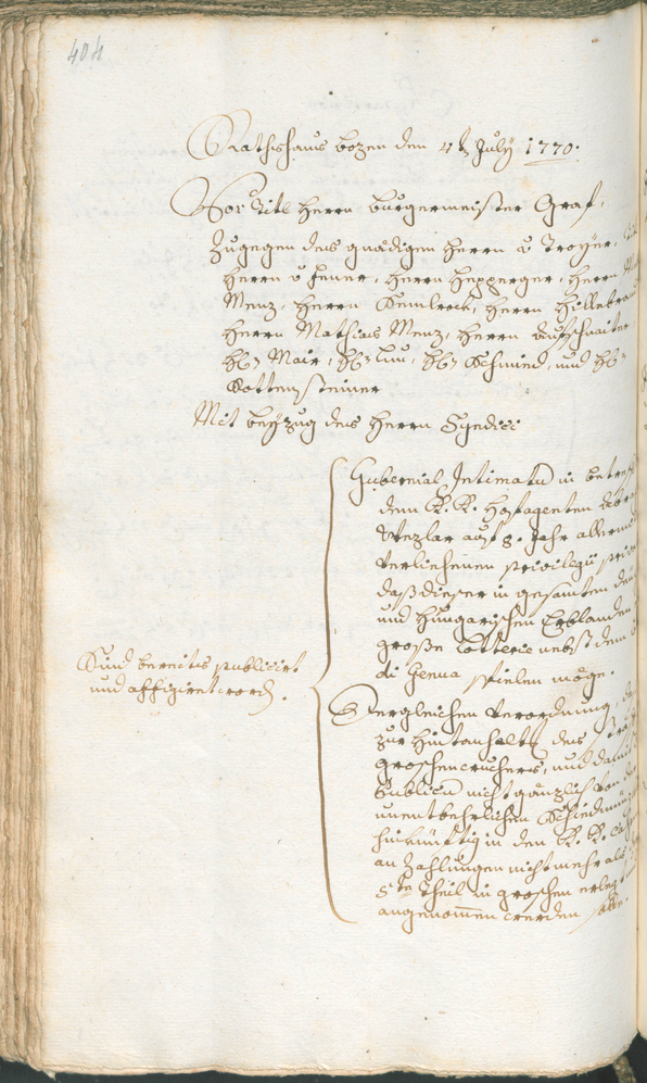 Civic Archives of Bozen-Bolzano - BOhisto Ratsprotokoll 1768/71 