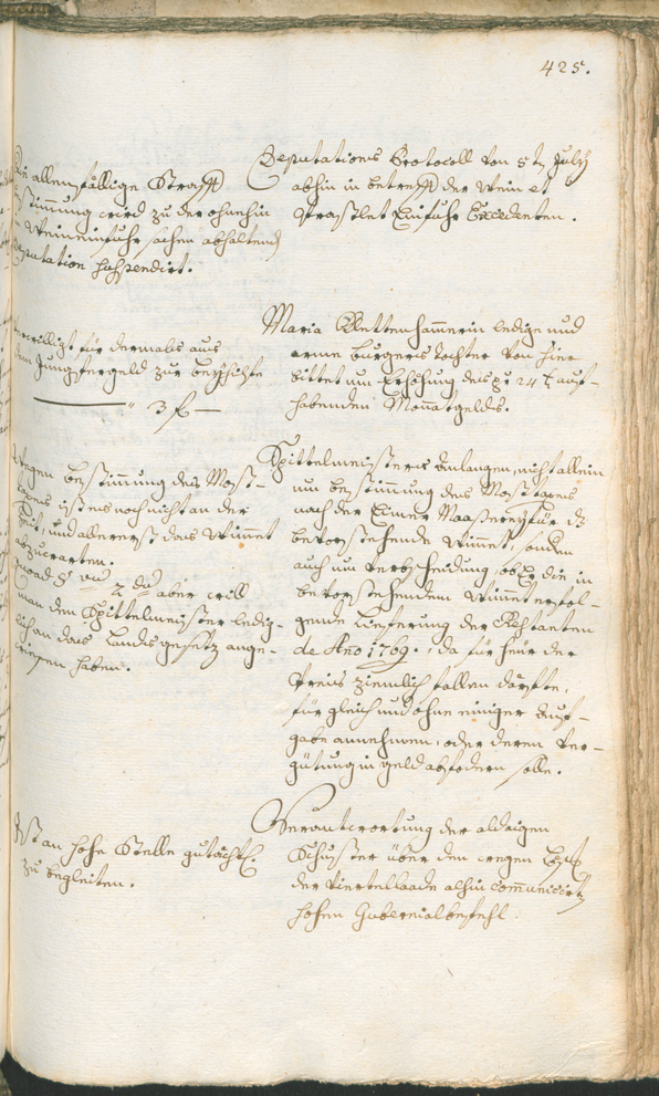 Civic Archives of Bozen-Bolzano - BOhisto Ratsprotokoll 1768/71 