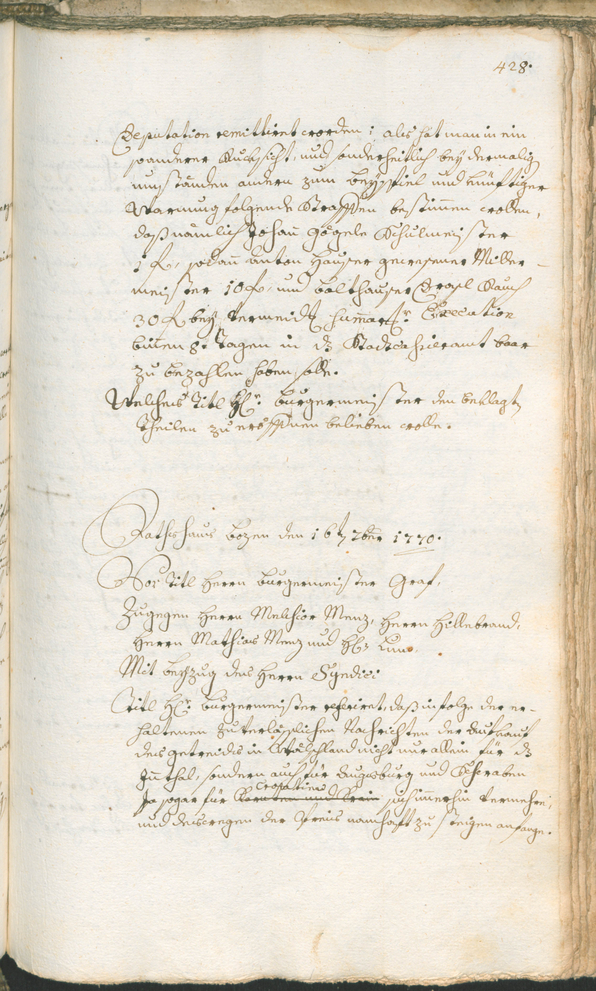 Civic Archives of Bozen-Bolzano - BOhisto Ratsprotokoll 1768/71 