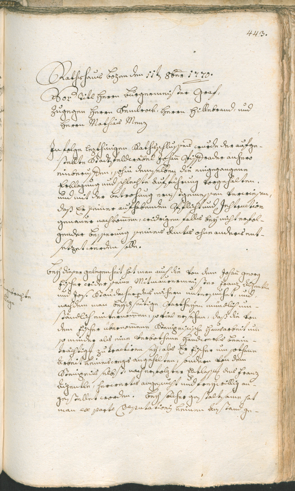 Civic Archives of Bozen-Bolzano - BOhisto Ratsprotokoll 1768/71 