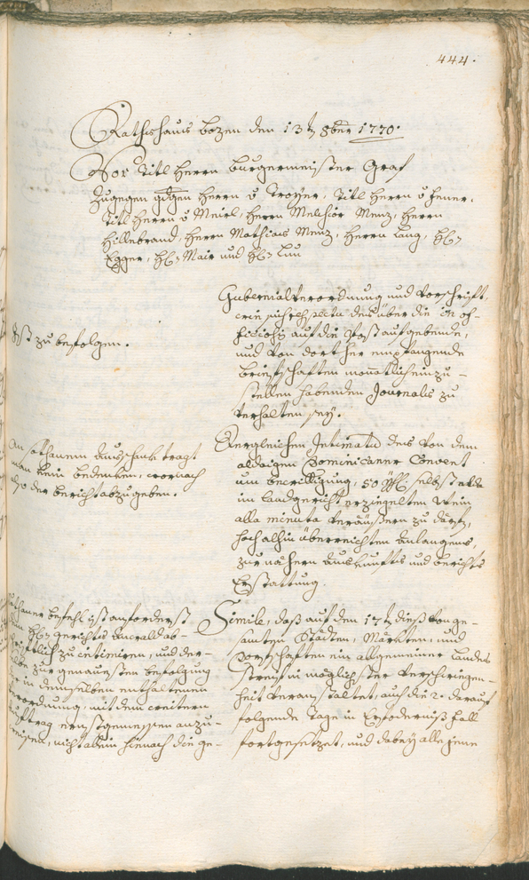 Civic Archives of Bozen-Bolzano - BOhisto Ratsprotokoll 1768/71 