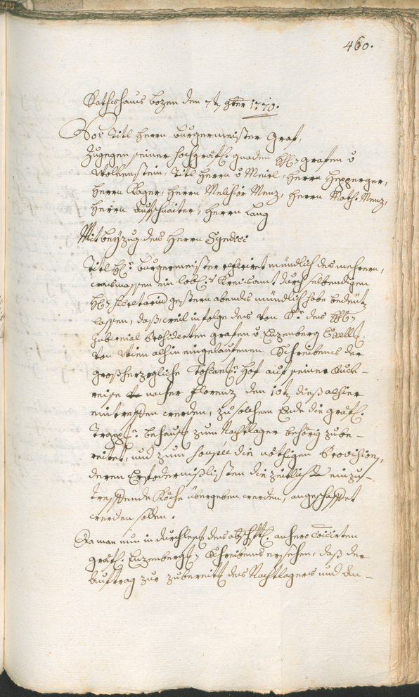 Civic Archives of Bozen-Bolzano - BOhisto Ratsprotokoll 1768/71 