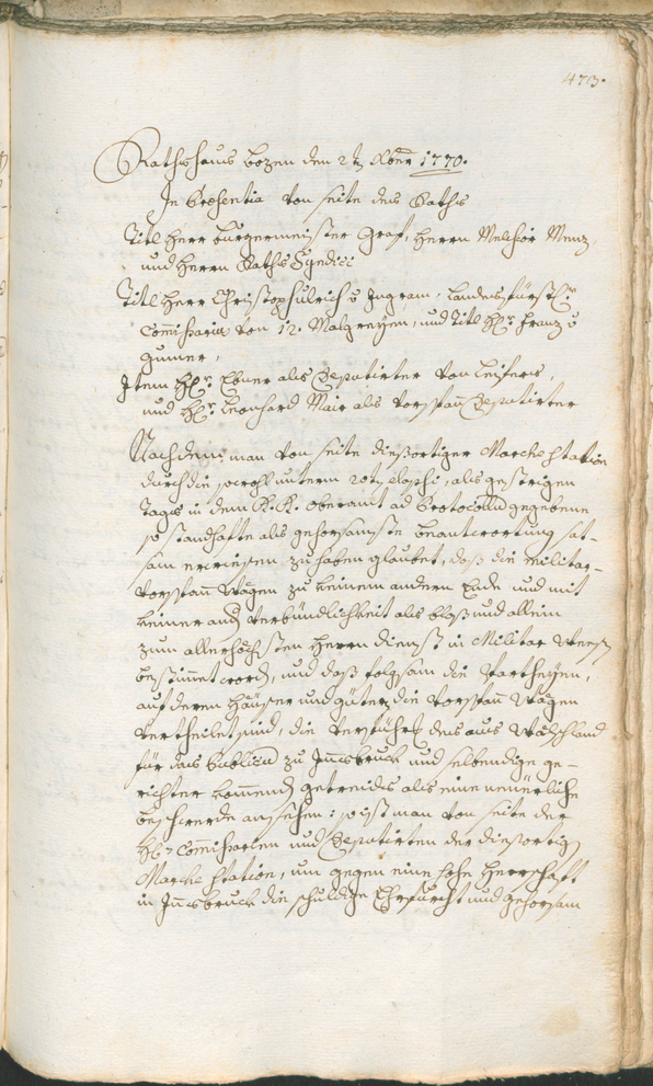 Archivio Storico della Città di Bolzano - BOhisto protocollo consiliare 1768/71 