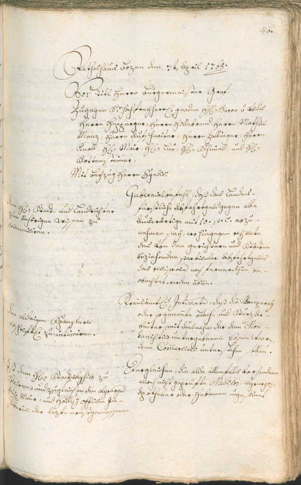 Civic Archives of Bozen-Bolzano - BOhisto Ratsprotokoll 1768/71 