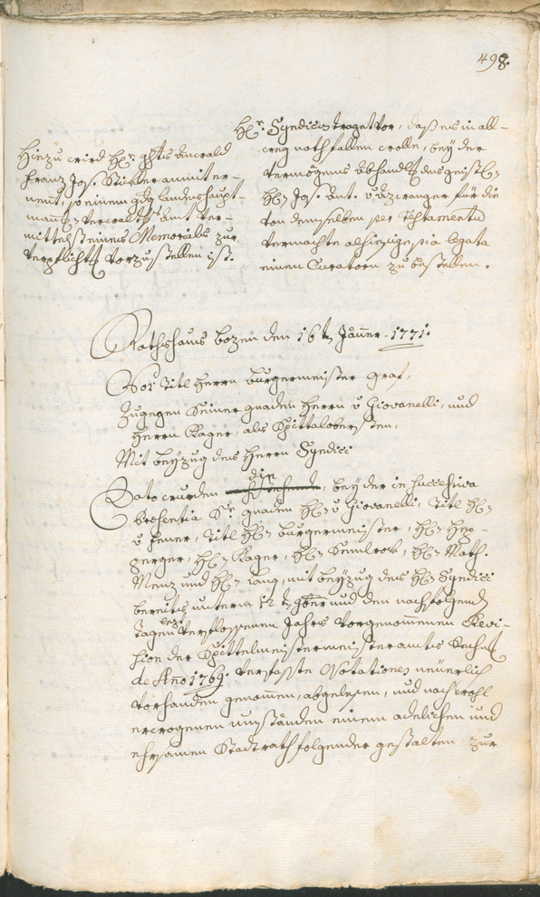 Civic Archives of Bozen-Bolzano - BOhisto Ratsprotokoll 1768/71 