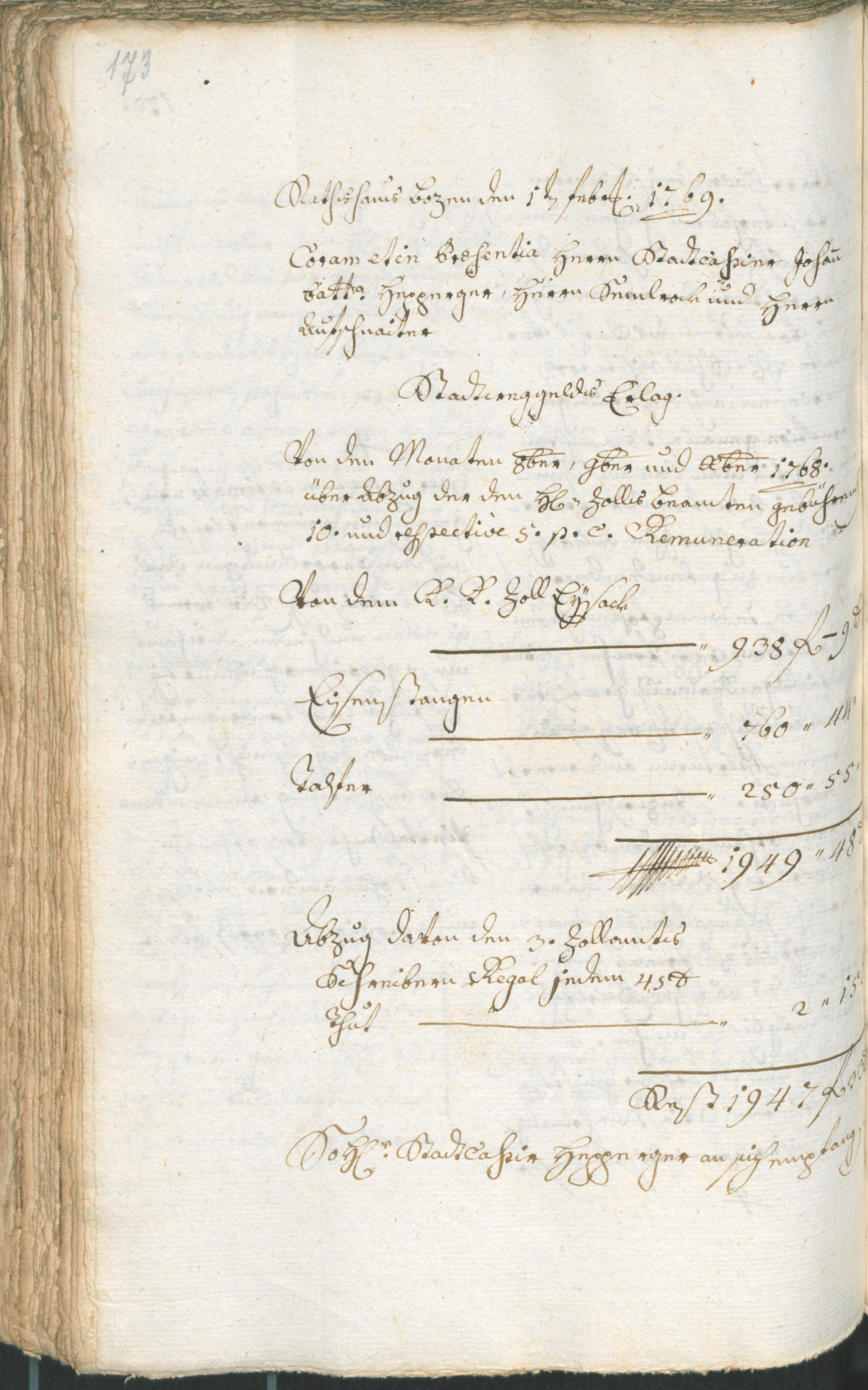 Civic Archives of Bozen-Bolzano - BOhisto Ratsprotokoll 1768/71 