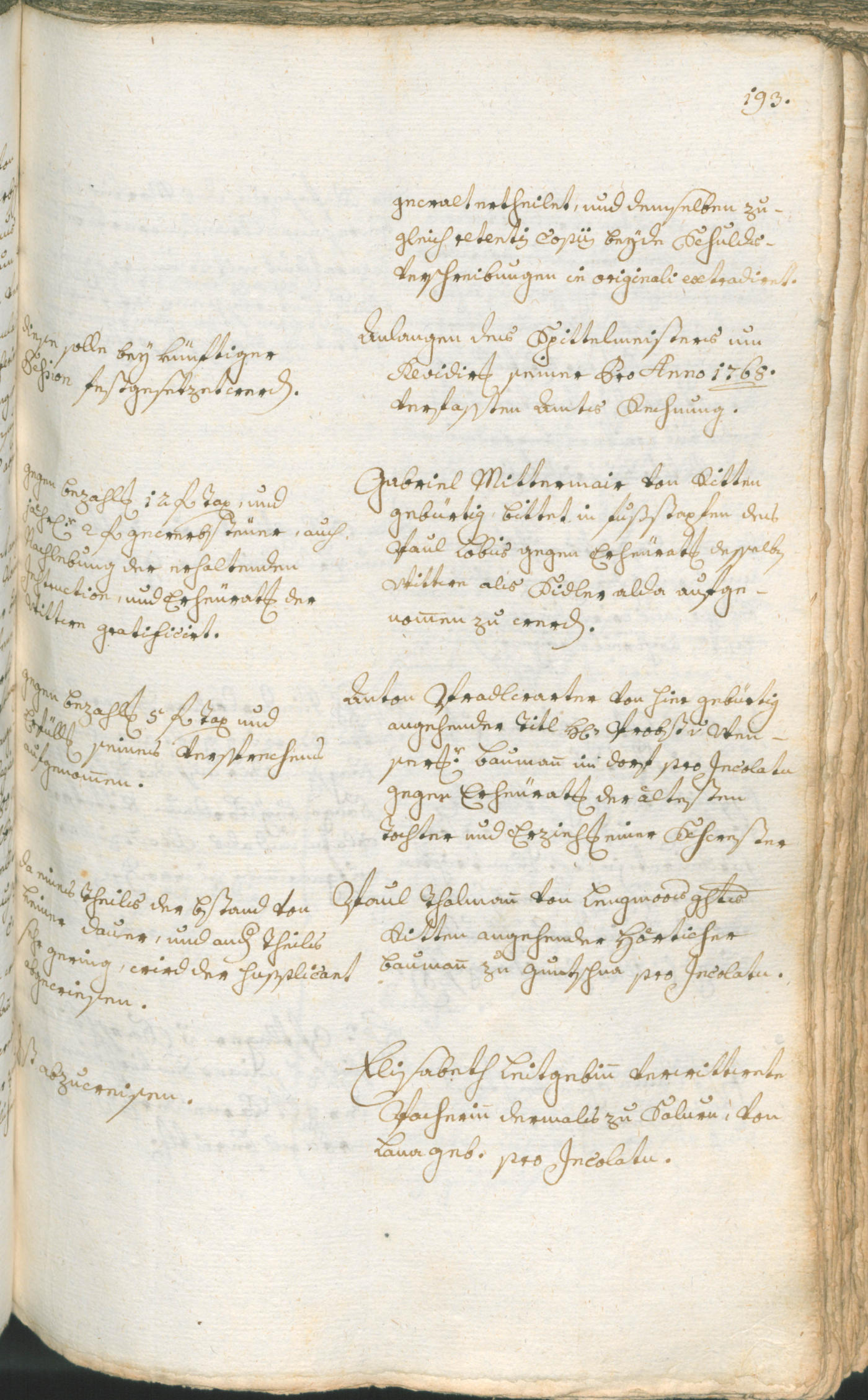 Archivio Storico della Città di Bolzano - BOhisto protocollo consiliare 1768/71 