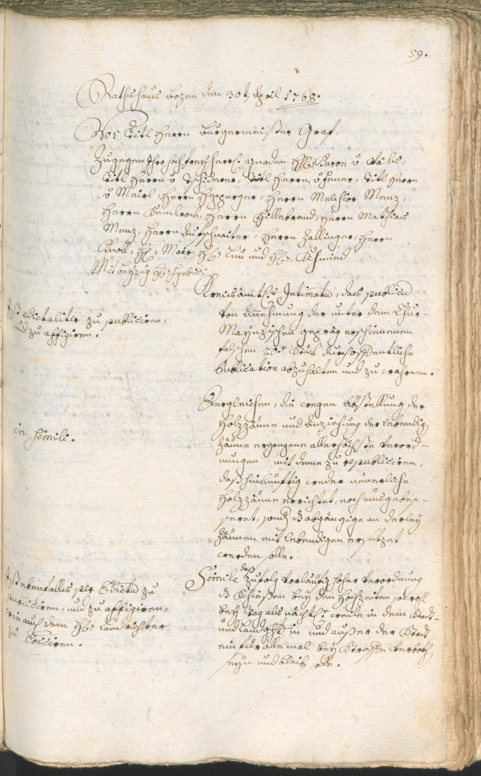 Archivio Storico della Città di Bolzano - BOhisto protocollo consiliare 1768/71 