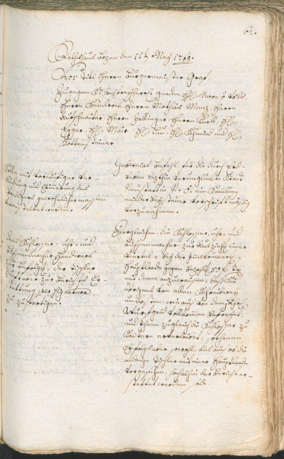 Civic Archives of Bozen-Bolzano - BOhisto Ratsprotokoll 1768/71 