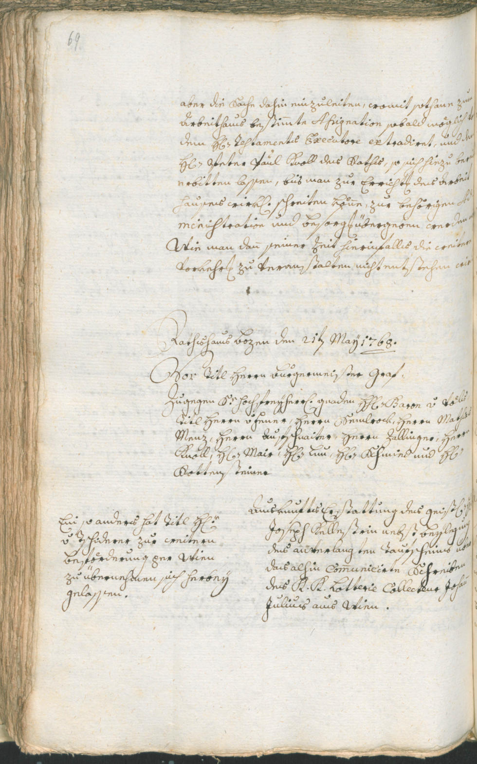 Archivio Storico della Città di Bolzano - BOhisto protocollo consiliare 1768/71 