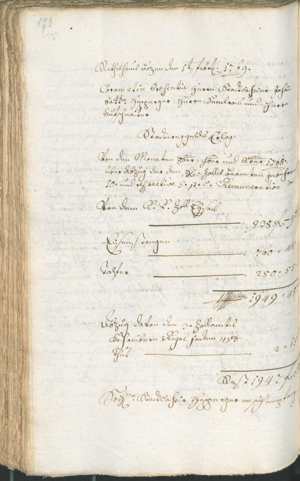 Civic Archives of Bozen-Bolzano - BOhisto Ratsprotokoll 1768/71 