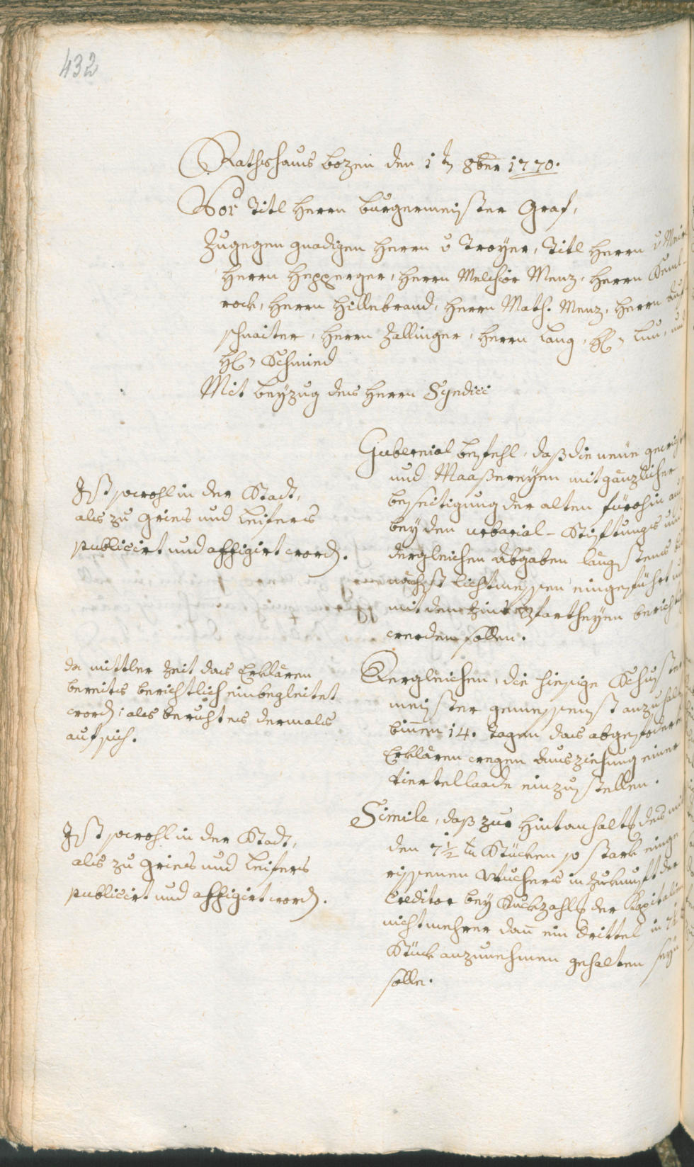 Civic Archives of Bozen-Bolzano - BOhisto Ratsprotokoll 1768/71 