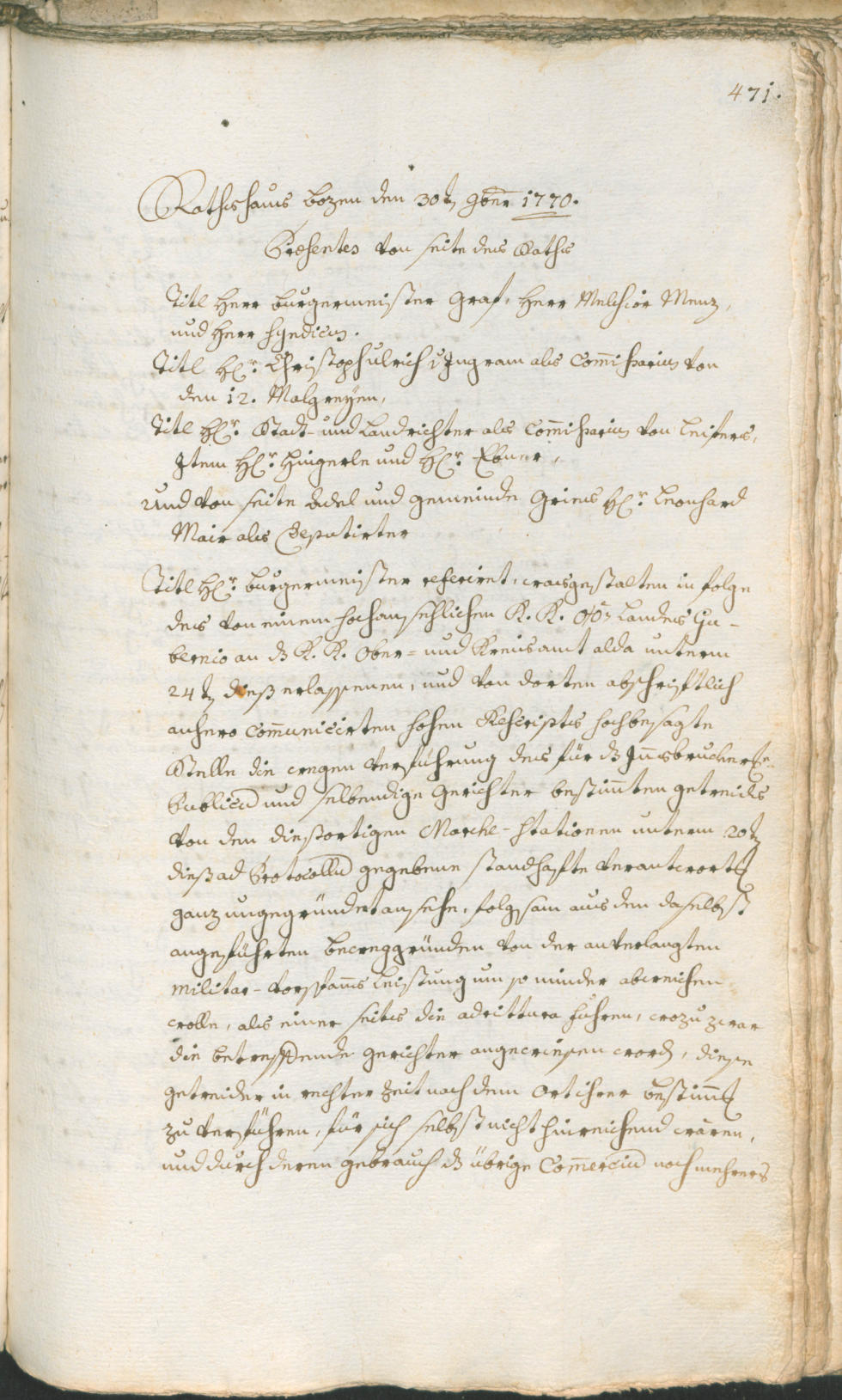 Civic Archives of Bozen-Bolzano - BOhisto Ratsprotokoll 1768/71 