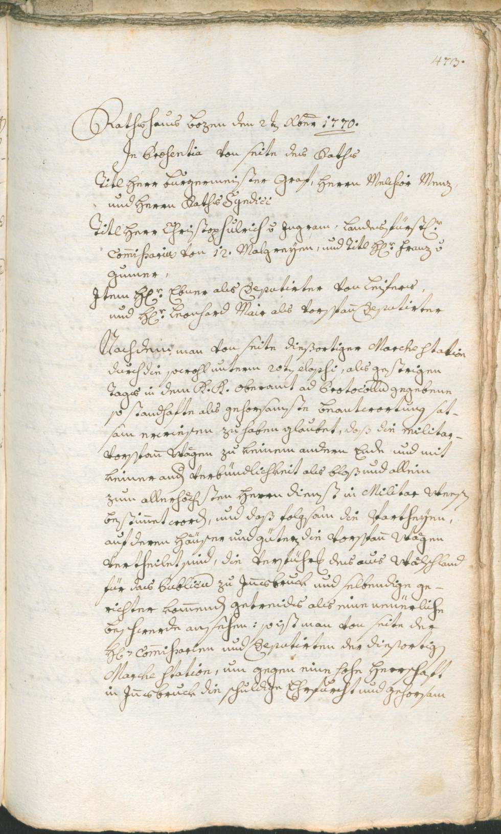 Civic Archives of Bozen-Bolzano - BOhisto Ratsprotokoll 1768/71 