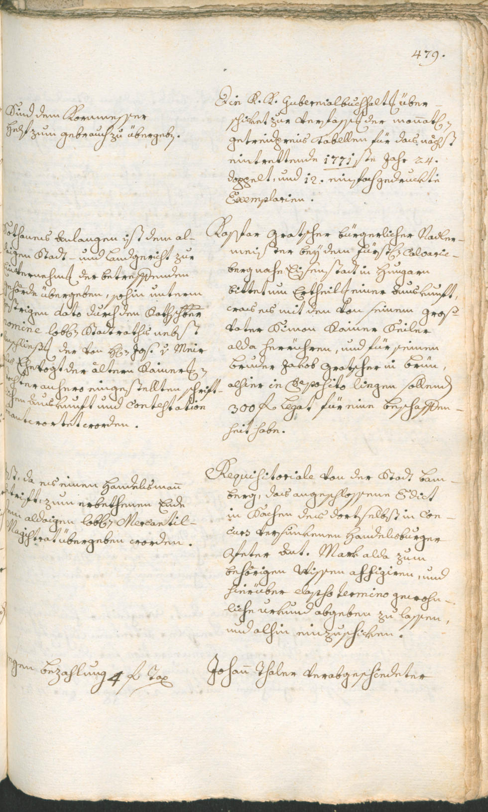 Civic Archives of Bozen-Bolzano - BOhisto Ratsprotokoll 1768/71 