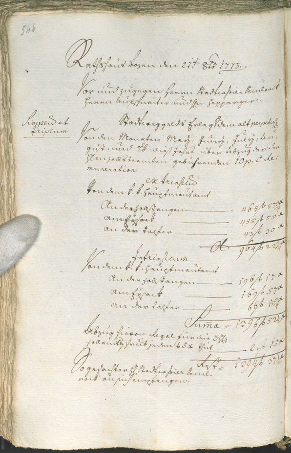 Civic Archives of Bozen-Bolzano - BOhisto Ratsprotokoll 1771/74 