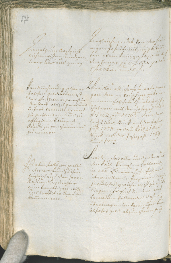 Civic Archives of Bozen-Bolzano - BOhisto Ratsprotokoll 1771/74 