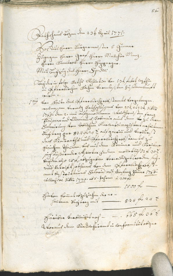 Archivio Storico della Città di Bolzano - BOhisto protocollo consiliare 1771/74 