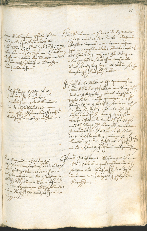 Civic Archives of Bozen-Bolzano - BOhisto Ratsprotokoll 1771/74 