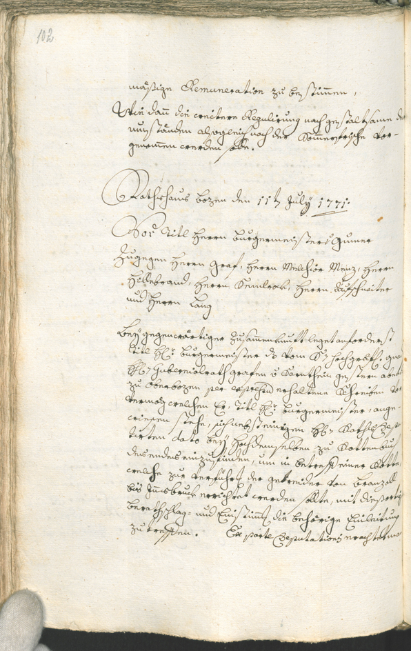 Archivio Storico della Città di Bolzano - BOhisto protocollo consiliare 1771/74 