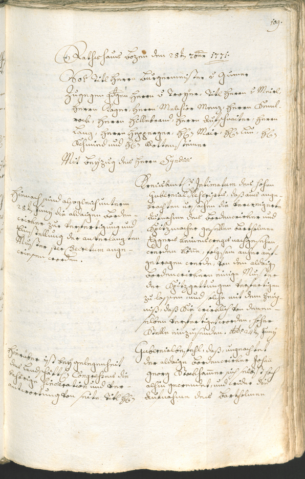 Archivio Storico della Città di Bolzano - BOhisto protocollo consiliare 1771/74 