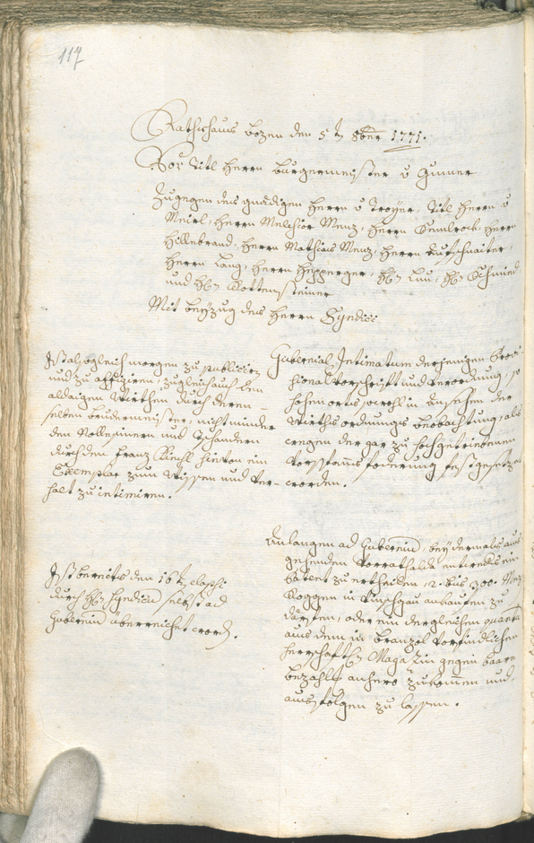 Archivio Storico della Città di Bolzano - BOhisto protocollo consiliare 1771/74 