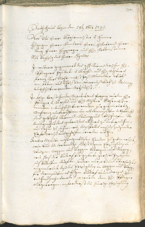 Archivio Storico della Città di Bolzano - BOhisto protocollo consiliare 1771/74 