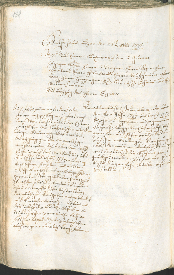 Civic Archives of Bozen-Bolzano - BOhisto Ratsprotokoll 1771/74 