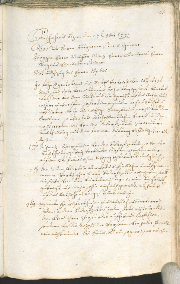 Archivio Storico della Città di Bolzano - BOhisto protocollo consiliare 1771/74 