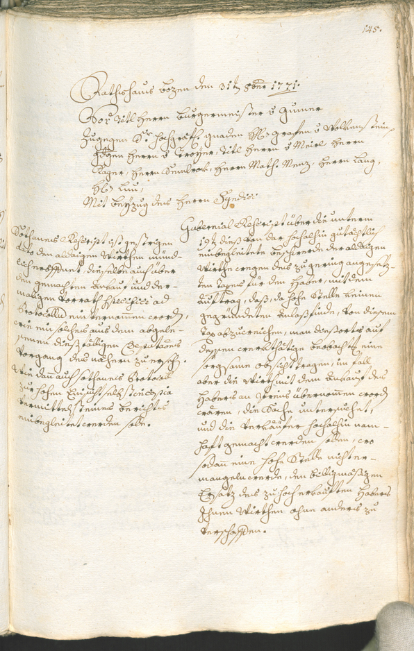 Archivio Storico della Città di Bolzano - BOhisto protocollo consiliare 1771/74 