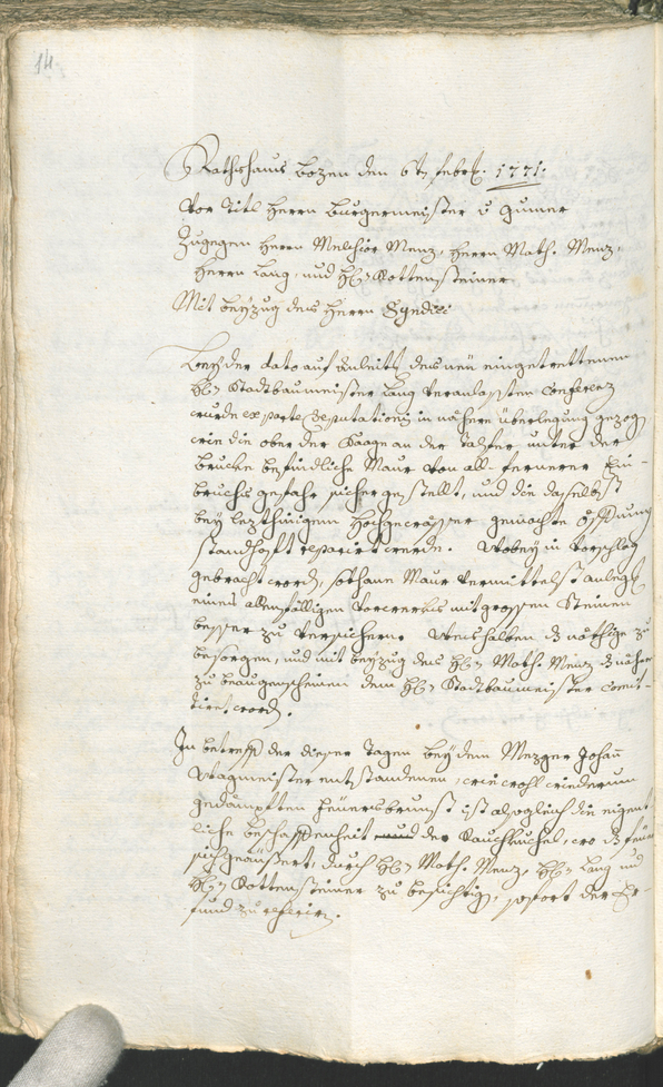 Archivio Storico della Città di Bolzano - BOhisto protocollo consiliare 1771/74 