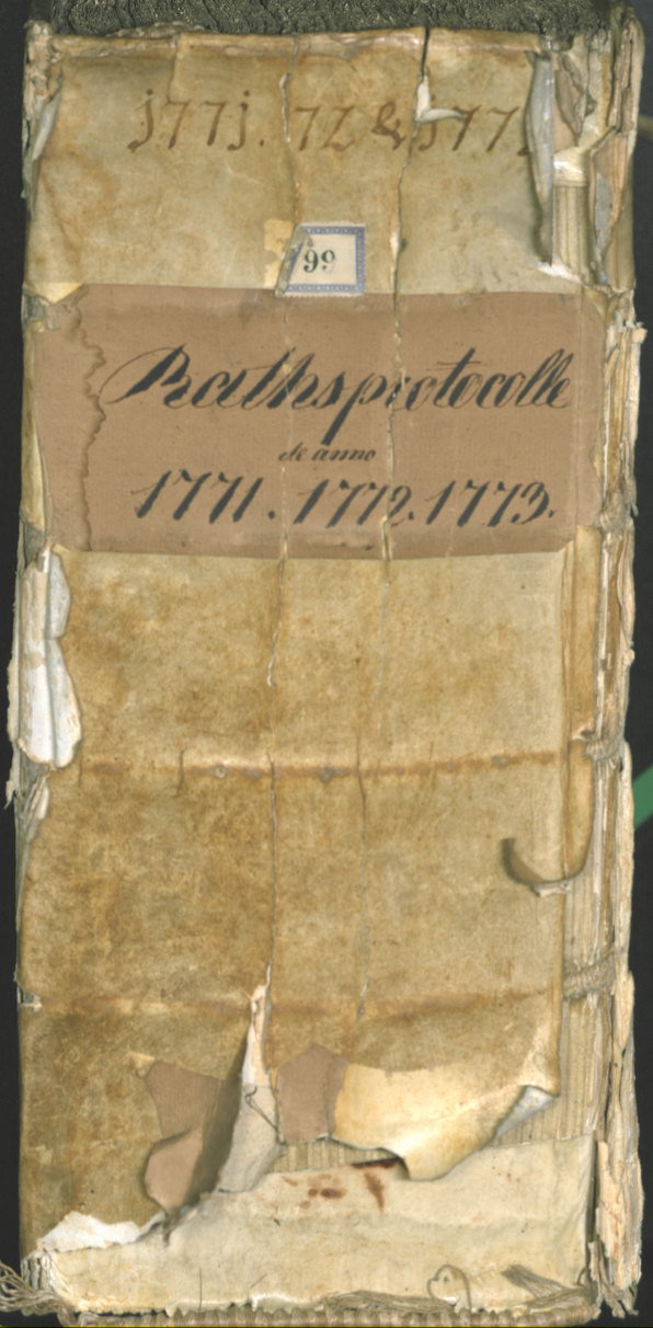 Stadtarchiv Bozen - BOhisto Ratsprotokoll 1771/74 