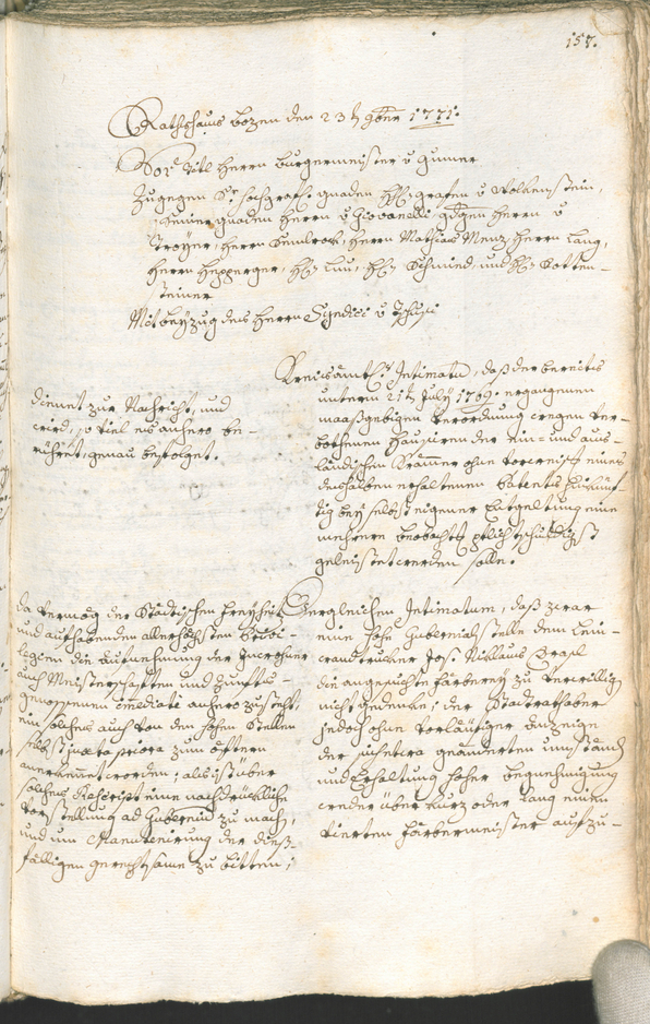 Civic Archives of Bozen-Bolzano - BOhisto Ratsprotokoll 1771/74 