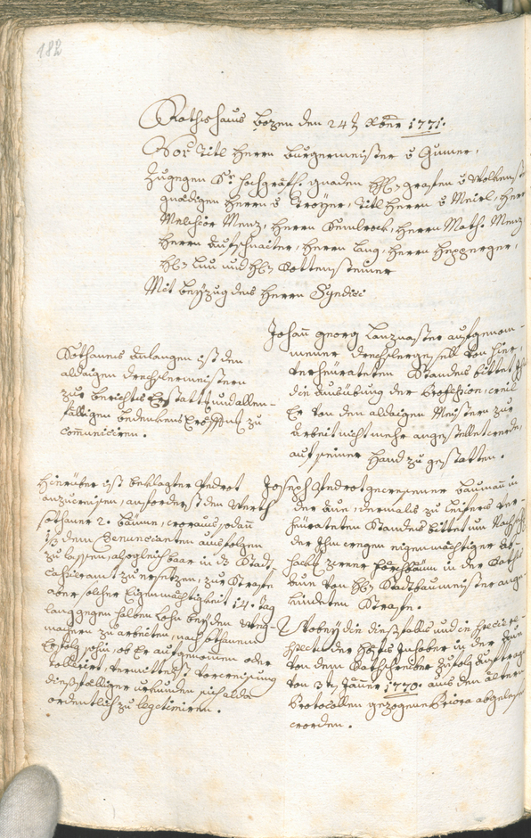 Archivio Storico della Città di Bolzano - BOhisto protocollo consiliare 1771/74 