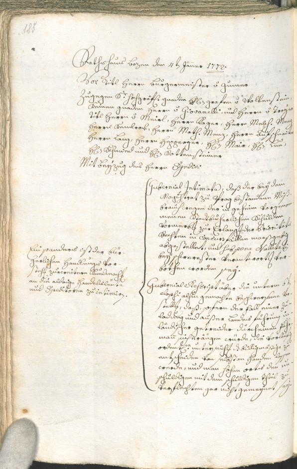 Archivio Storico della Città di Bolzano - BOhisto protocollo consiliare 1771/74 