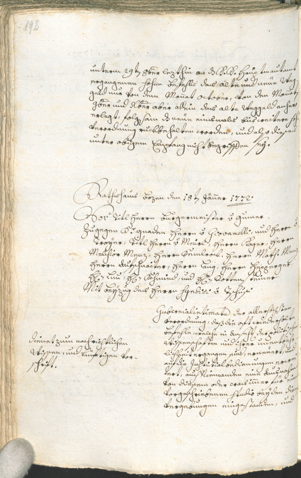 Civic Archives of Bozen-Bolzano - BOhisto Ratsprotokoll 1771/74 