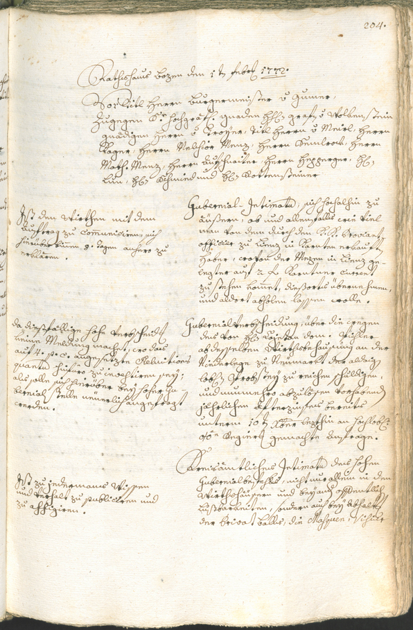 Civic Archives of Bozen-Bolzano - BOhisto Ratsprotokoll 1771/74 