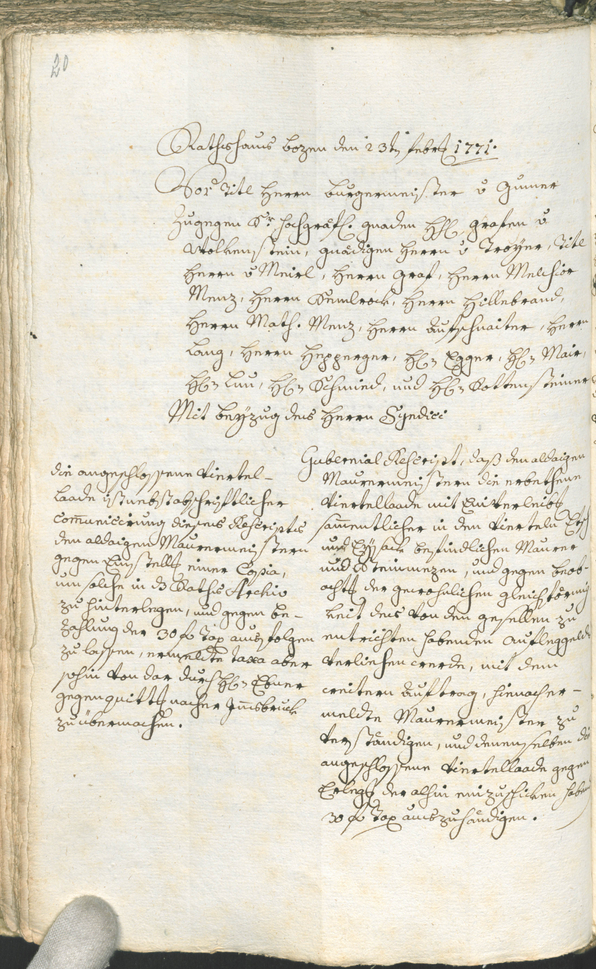 Civic Archives of Bozen-Bolzano - BOhisto Ratsprotokoll 1771/74 