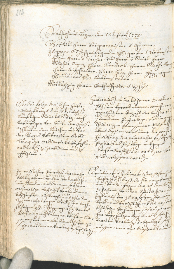 Archivio Storico della Città di Bolzano - BOhisto protocollo consiliare 1771/74 