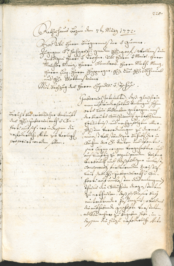 Archivio Storico della Città di Bolzano - BOhisto protocollo consiliare 1771/74 