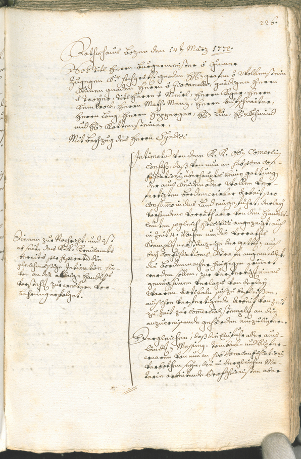 Archivio Storico della Città di Bolzano - BOhisto protocollo consiliare 1771/74 