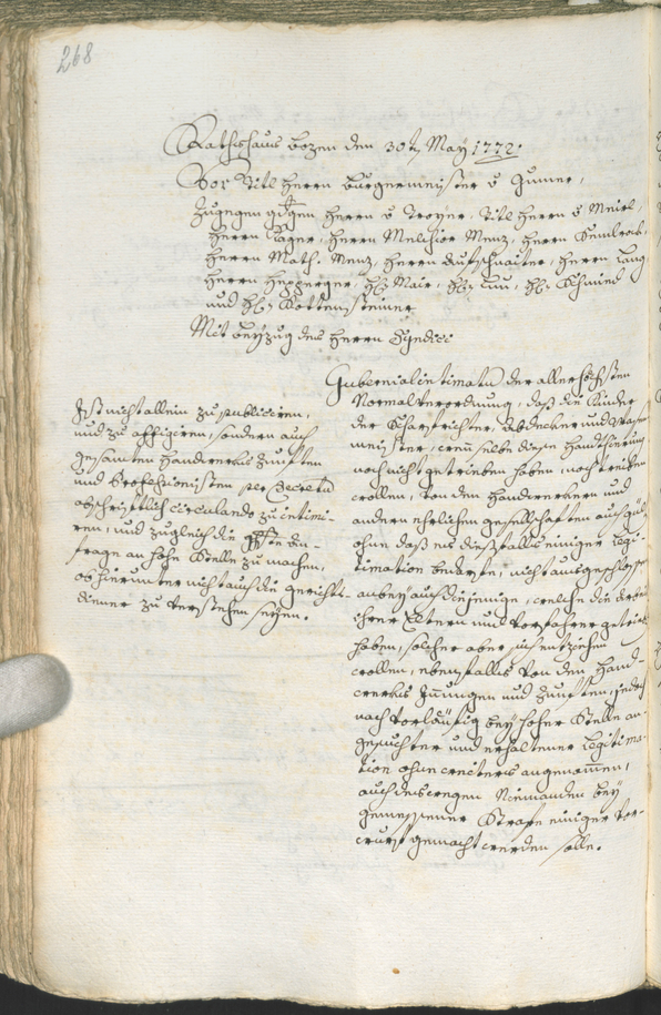 Archivio Storico della Città di Bolzano - BOhisto protocollo consiliare 1771/74 