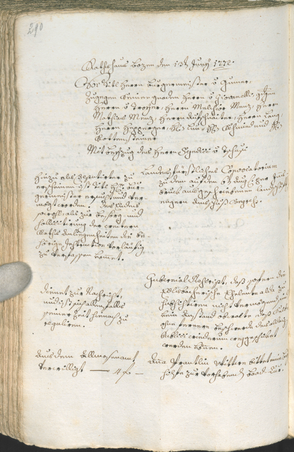 Archivio Storico della Città di Bolzano - BOhisto protocollo consiliare 1771/74 